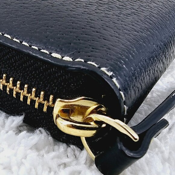 KATE SPADE NEW YORK Wellesley Neda Black Textured Leather Zip Around Wallet - Picture 5 of 13